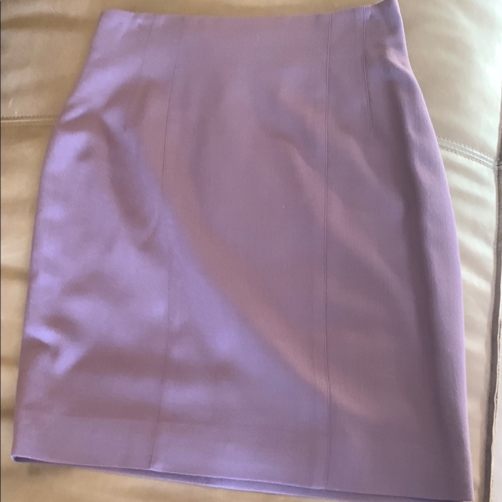 bebe Purple Pencil Skirt Knee-length for Work
